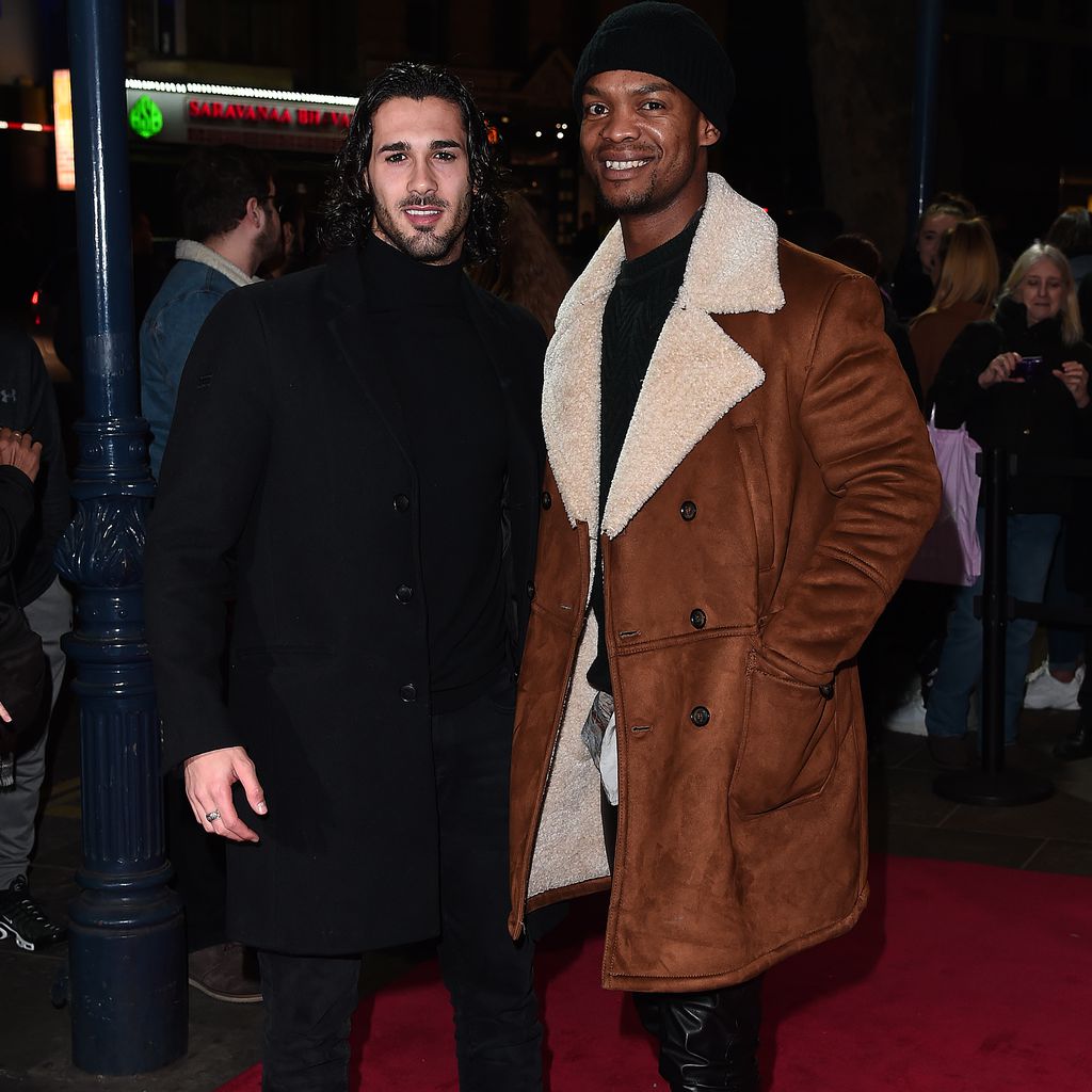 Graziano di Prima und Johannes Radebe bei einer Premiere in London
