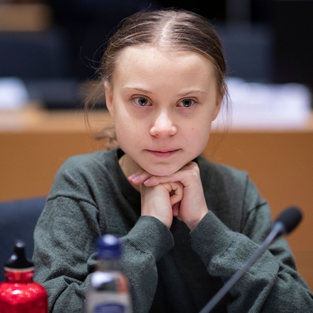 Greta Thunberg in Brüssel im März 2020