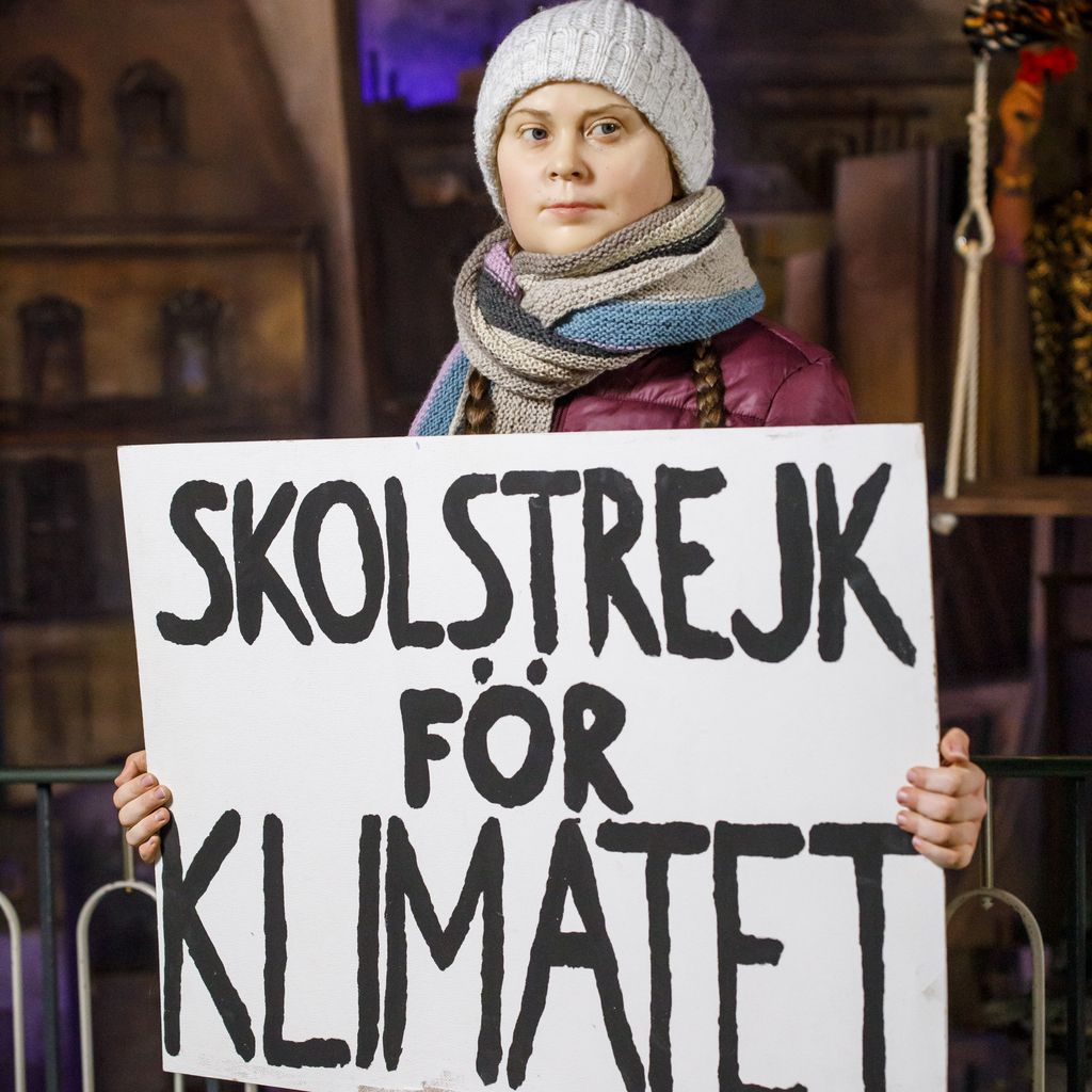 Greta Thunberg als Wachsfigur im Panoptikum in Hamburg im Januar 2020