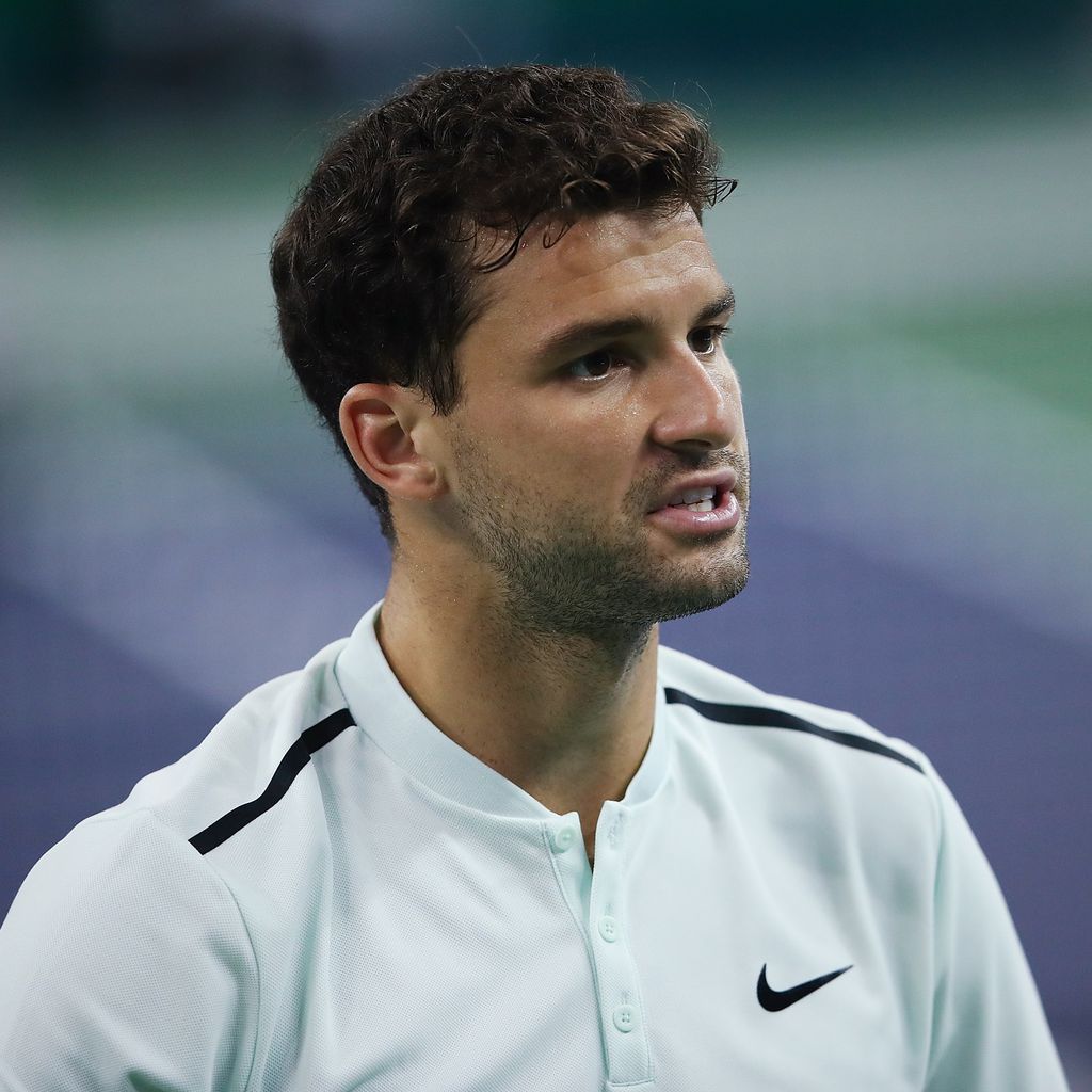 Grigor Dimitrov bei einem Tennisspiel 2017