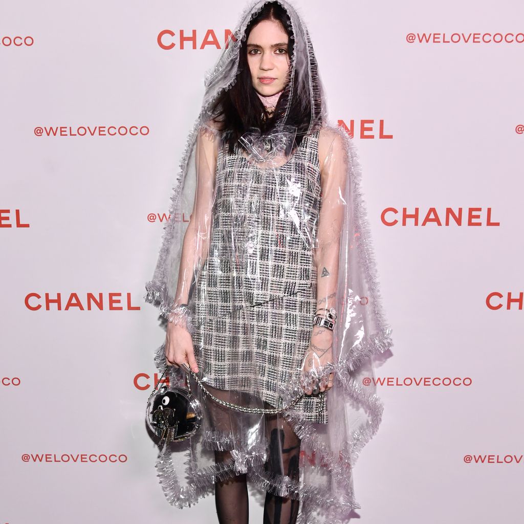 Grimes bei einer Chanel-Party, Februar 2018
