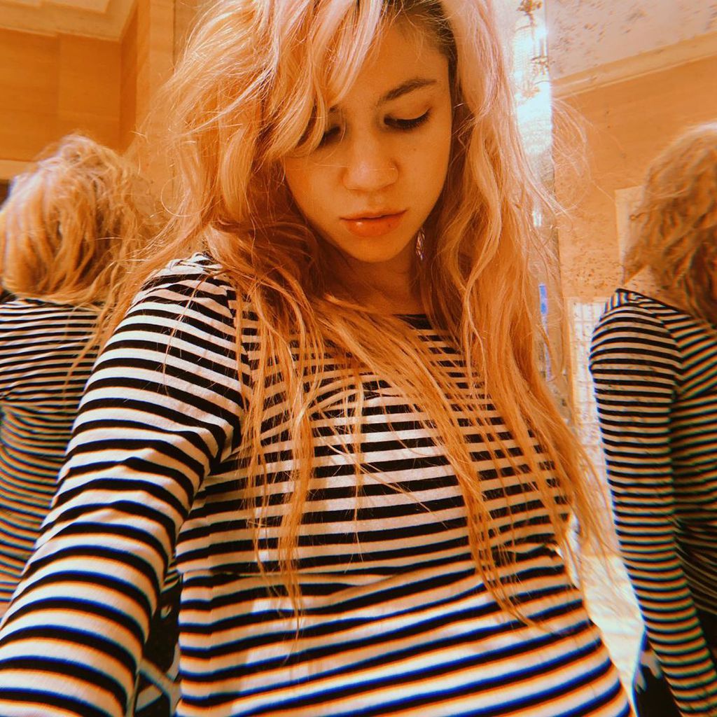 Grimes während ihrer ersten Schwangerschaft