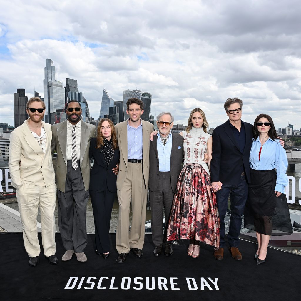 Wyatt Russell, Colman Domingo, Kristie Macosko Krieger, Josh O'Connor, Steven Spielberg, Emily Blunt, Colin Firth and Eve Hewson