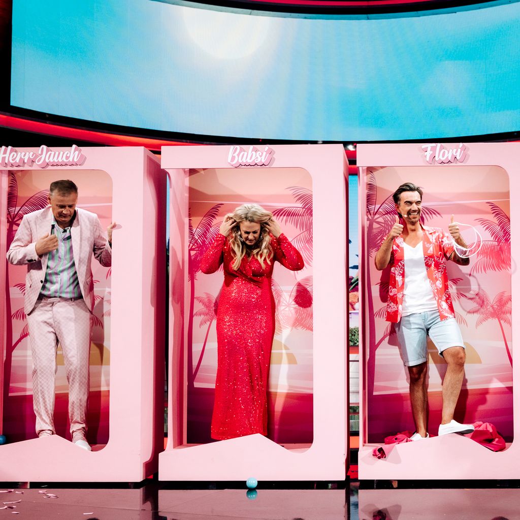 Günther Jauch, Barbara Schöneberger, Florian Silbereisen und Jan Josef Liefers bei "2023 – Das Quiz"