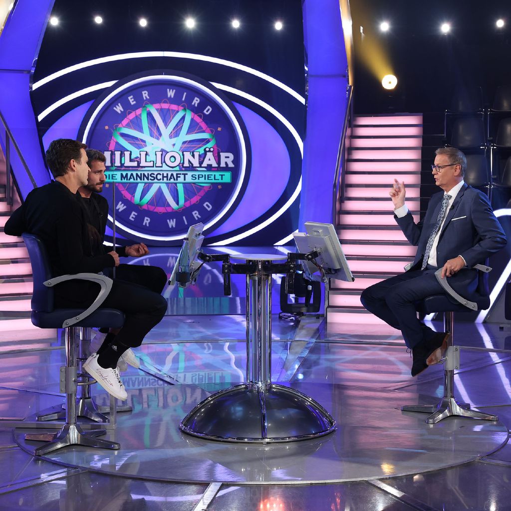 Günther Jauch, Oliver Bierhoff und Kevin Trapp