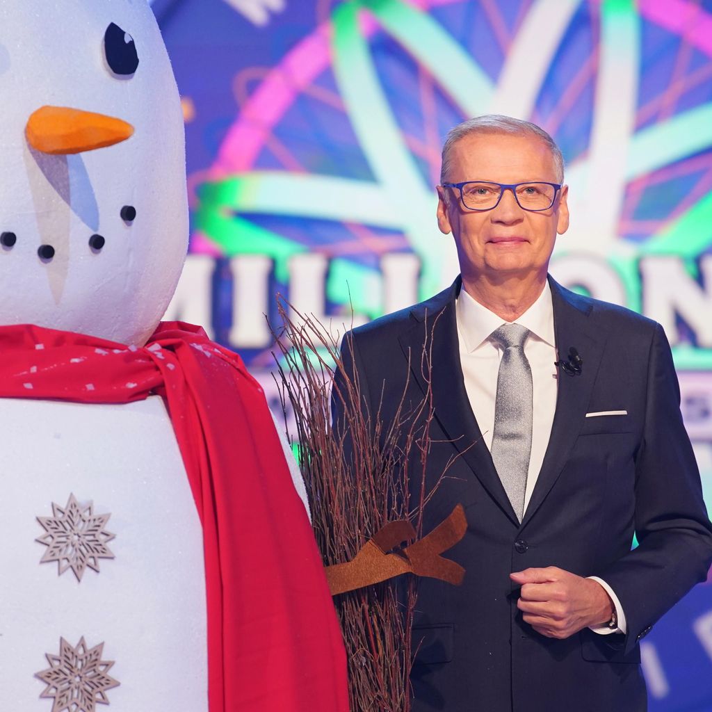 Günther Jauch während des "Wer wird Millionär?"-Weihnachtsspecials, Dezember 2024