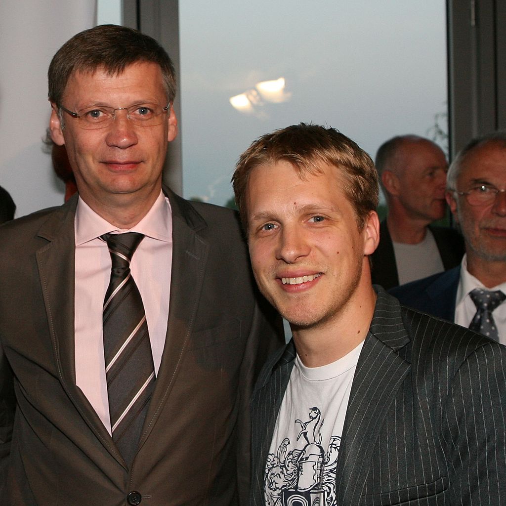 Günther Jauch und Oliver Pocher, April 2009
