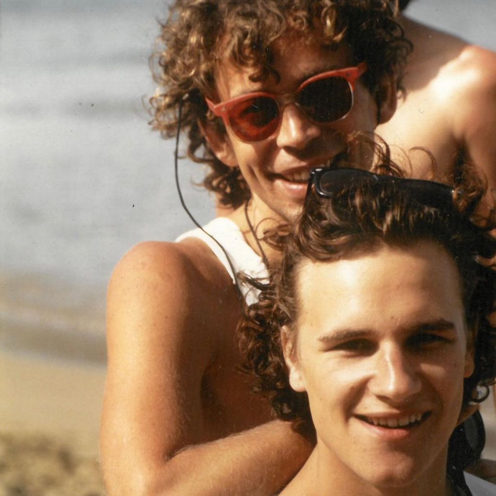 Guido Maria Kretschmer mit seinem Mann Frank Mutters in den 1980er-Jahren