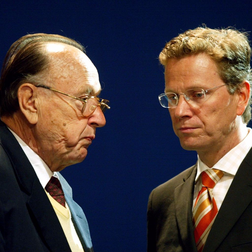 Guido Westerwelle und Hans-Dietrich Genscher