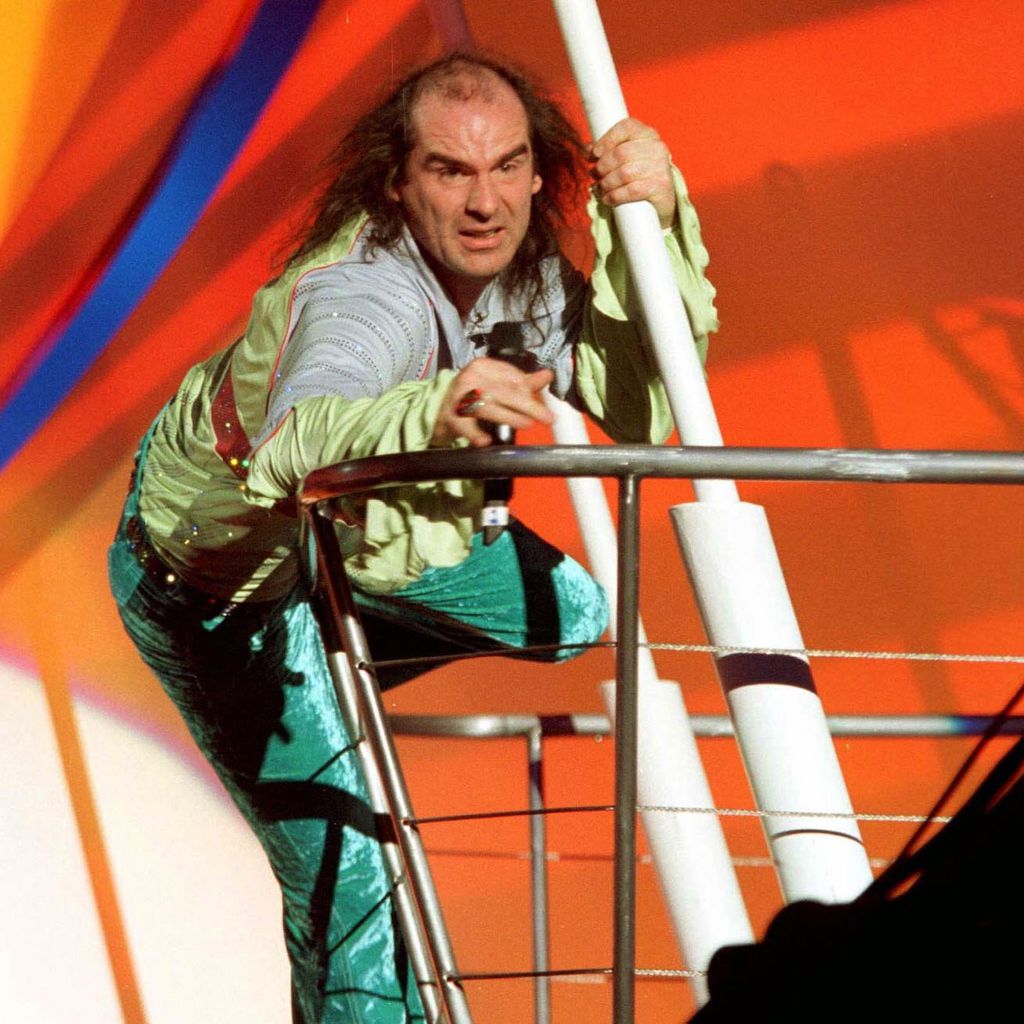 Guildo Horn bei der Probe zum Eurovision Song Contest, 1998