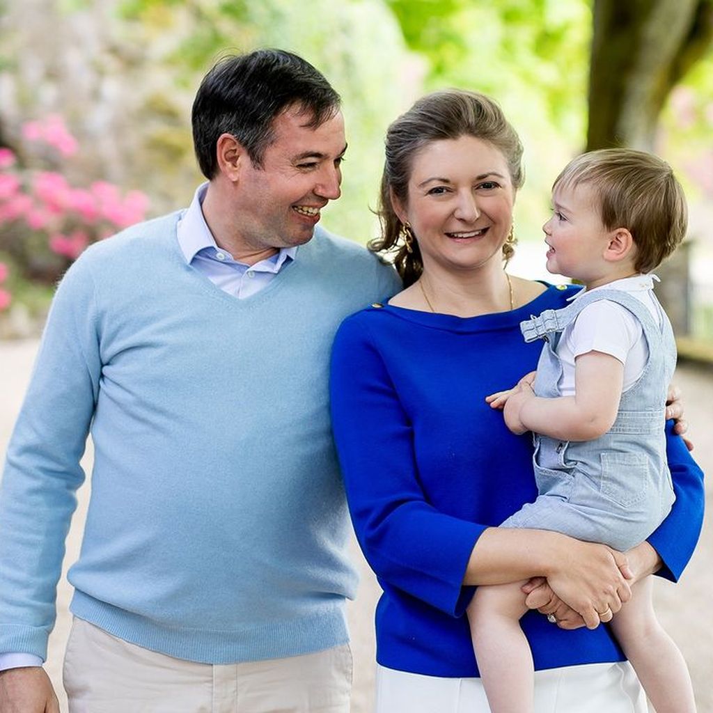Guillaume von Luxemburg, Erbgroßherzogin Stéphanie von Luxemburg und ihr Sohn Charles
