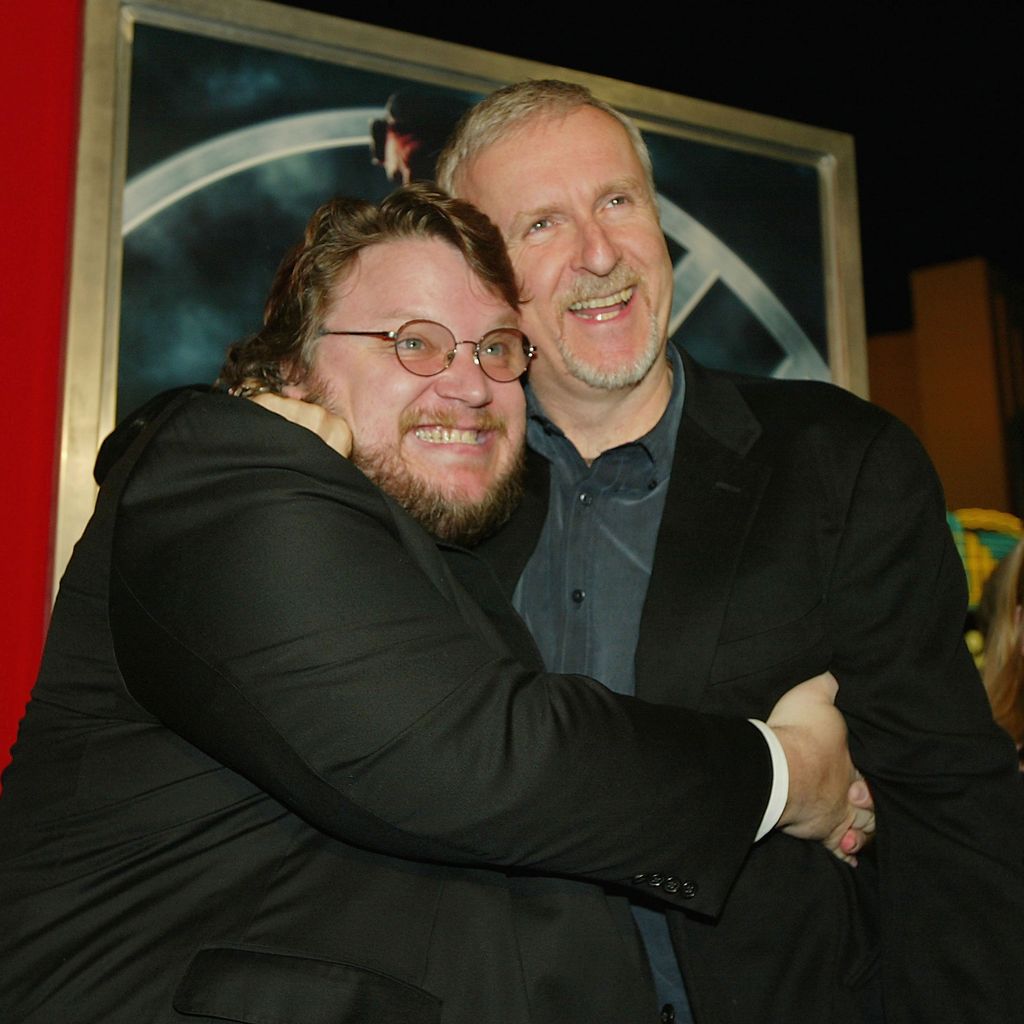 Guillermo del Toro und James Cameron auf der "Hellboy"-Premiere 2004