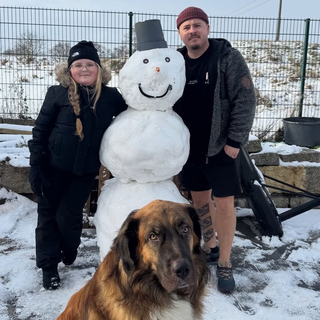 Schlagzeuger Gustav Schäfer mit Tochter Lottie im Januar 2026