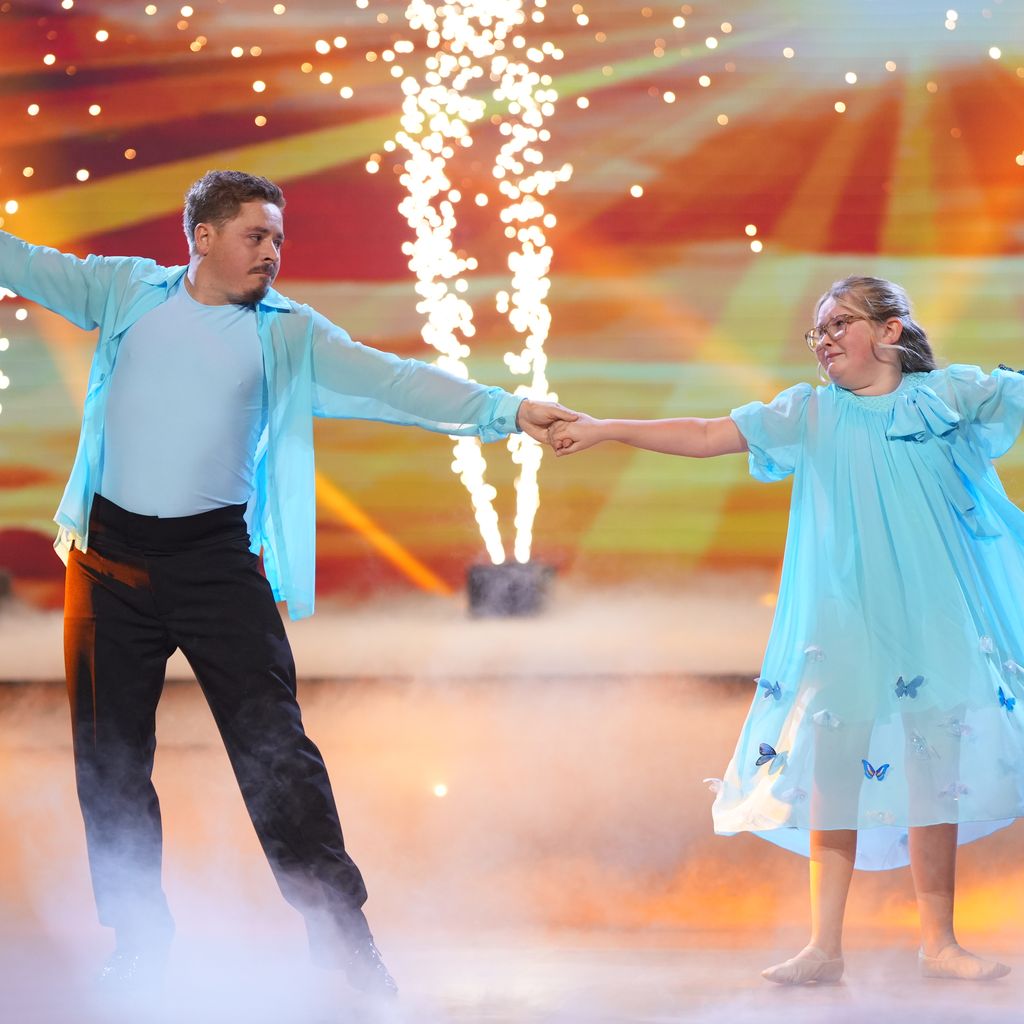 Gustav Schäfer mit seiner Tochter bei "Let's Dance" 2026