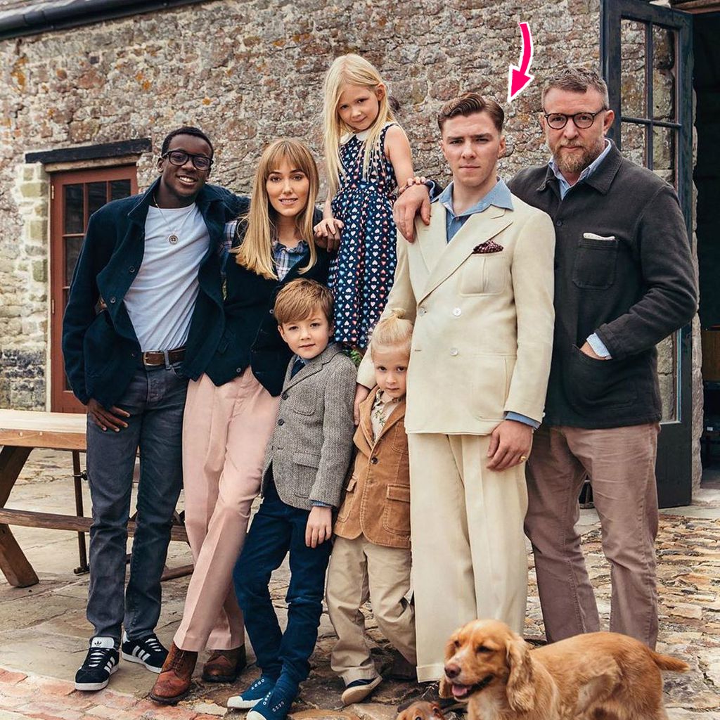 Guy Ritchie mit seinen Kindern und Frau Jacqui Ainsley