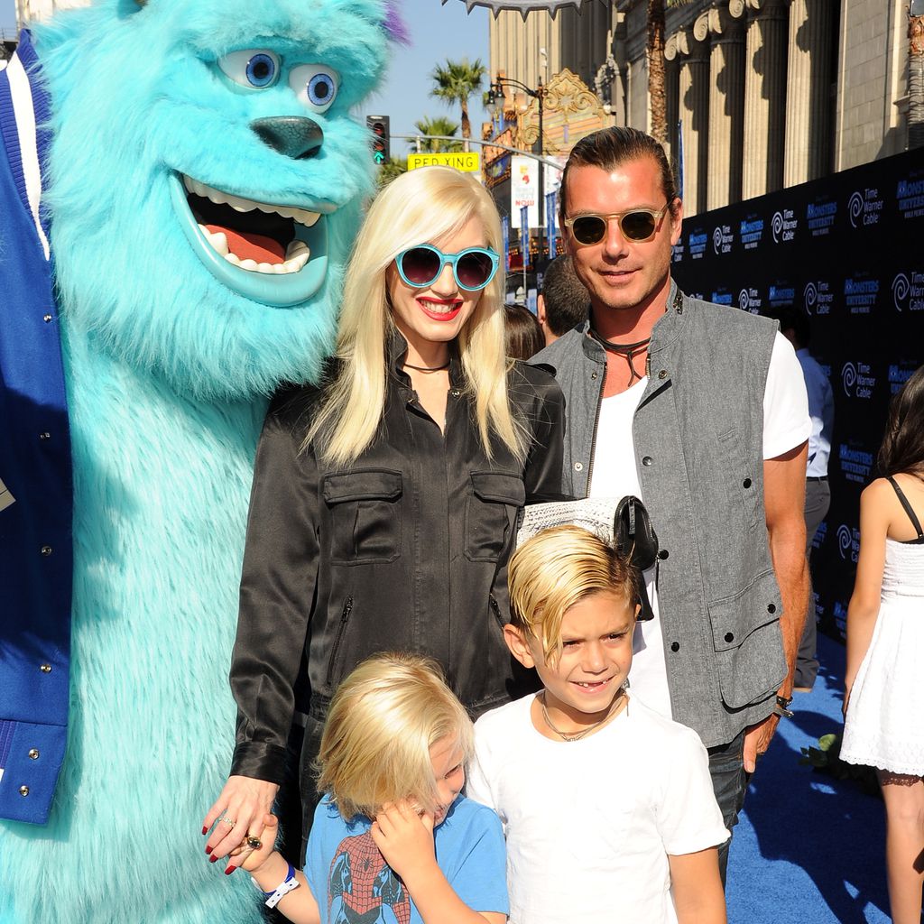 Gwen Stefani und Gavin Rossdale mit ihren Söhnen Zuma und Kingston