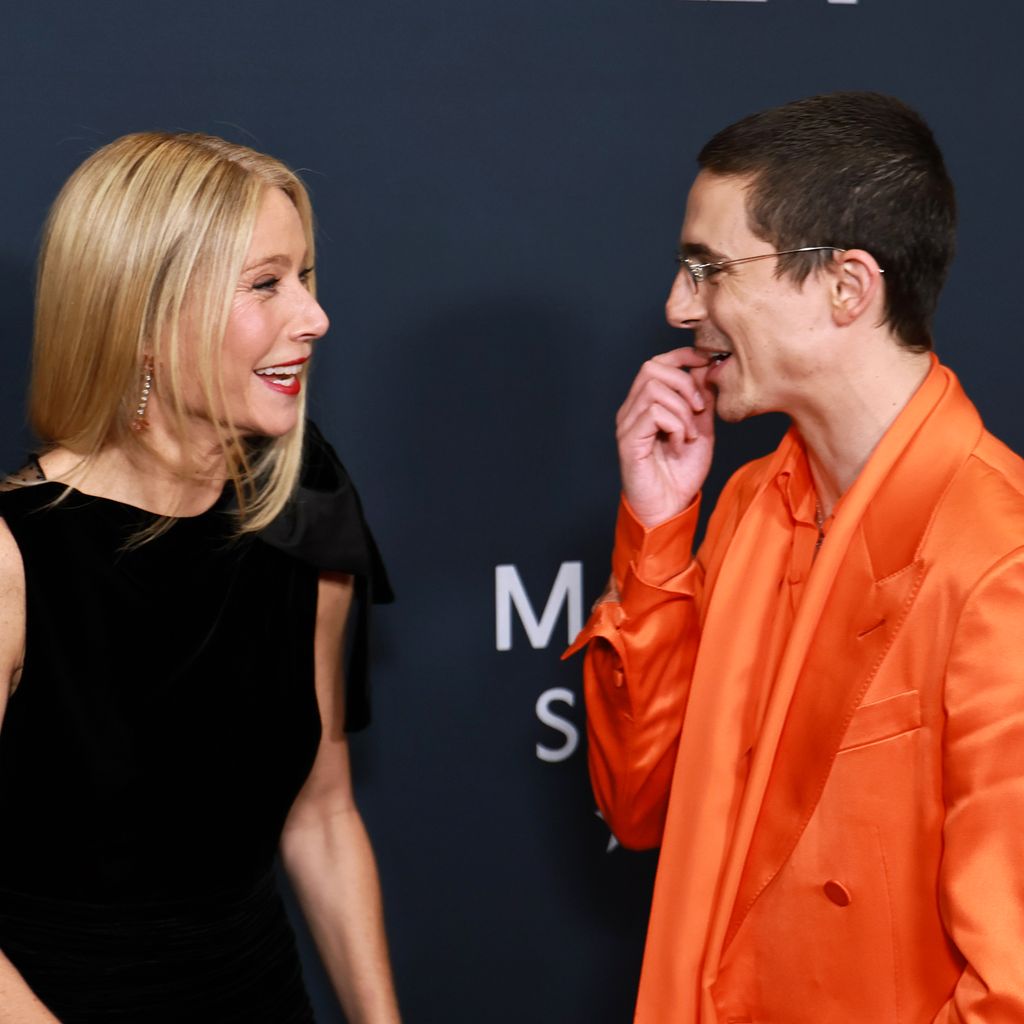 Gwyneth Paltrow und Co-Star Timothée Chalamet