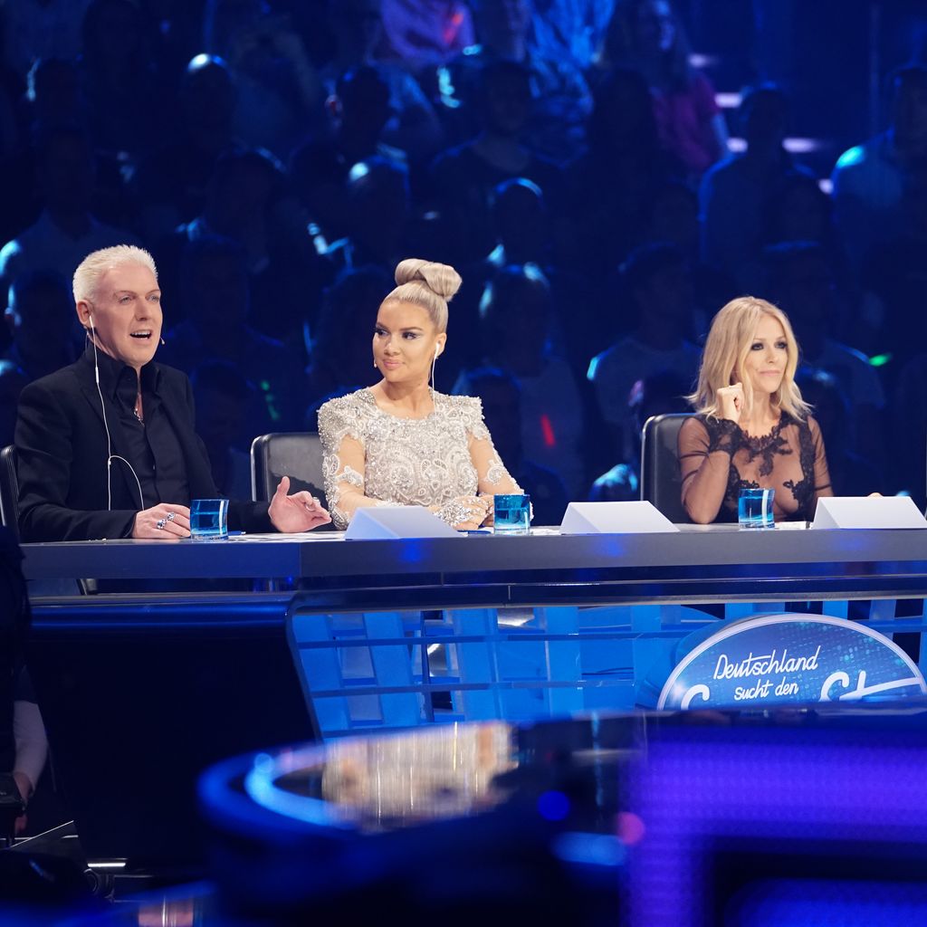 H.P. Baxxter, Shirin David, Michelle und Dieter Bohlen bei DSDS
