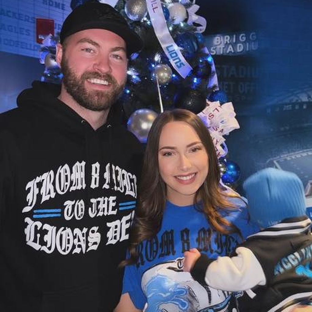 Evan McClintock und Hailie Jade Scott Mathers mit ihrem Sohn Elliot