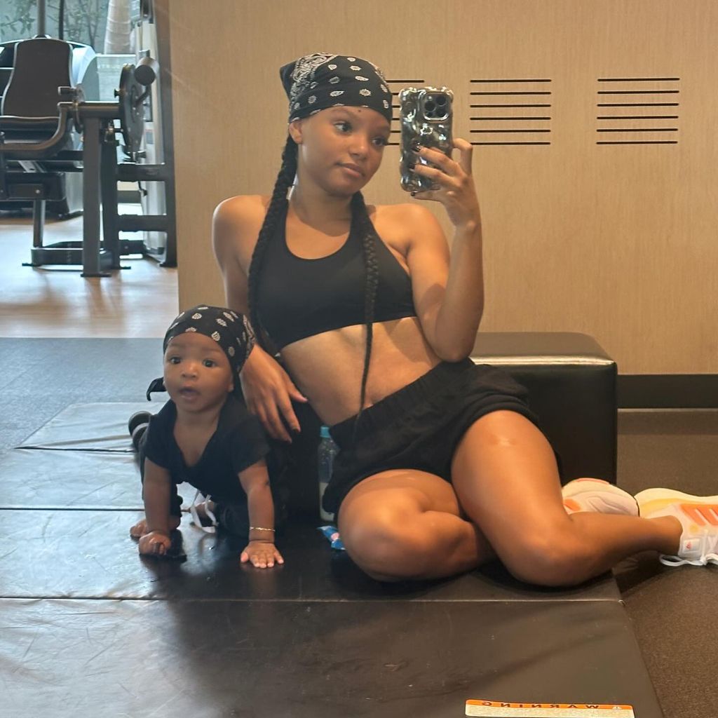 Halle Bailey mit ihrem Sohn