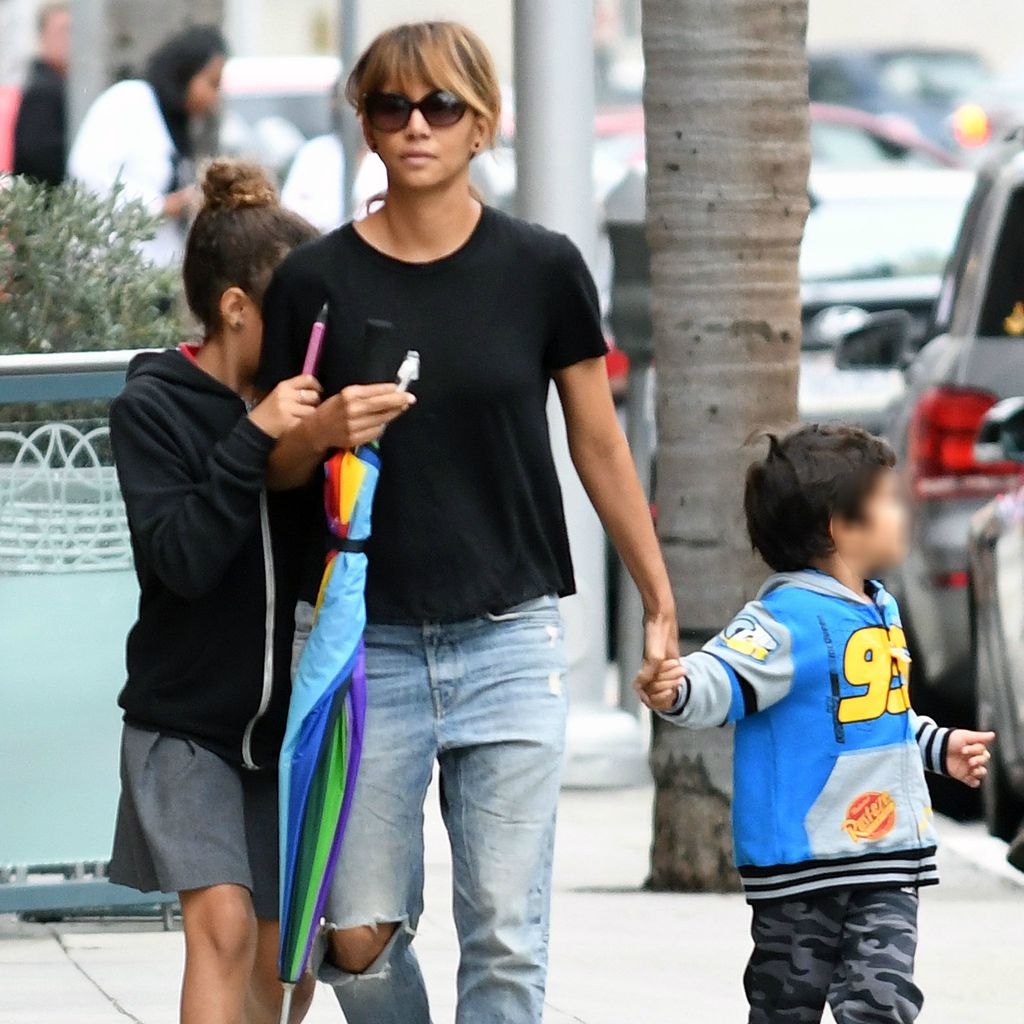 Halle Berry mit ihren Kindern Nahla und Maceo