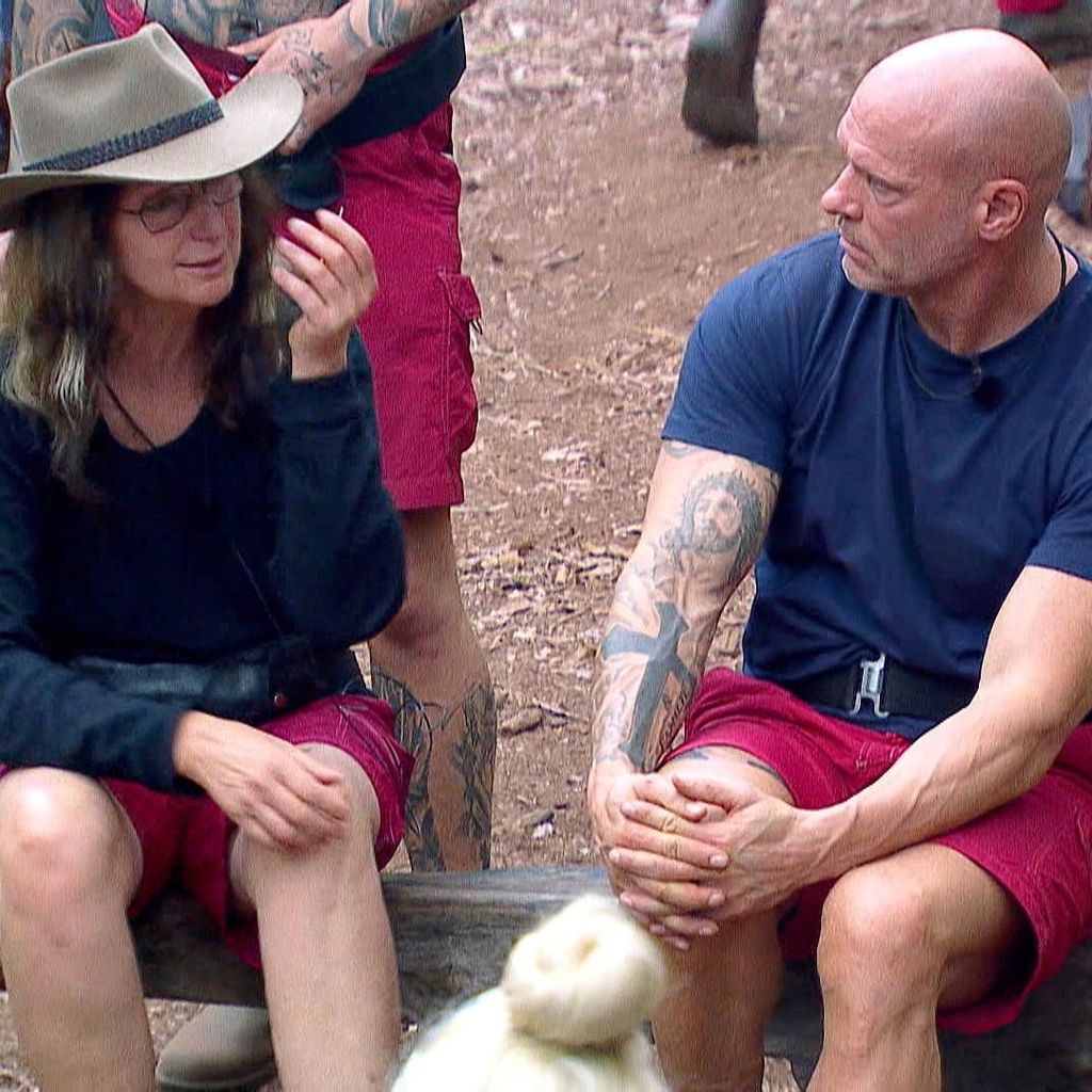 Hanka Rackwitz und Thorsten Legat an Tag zwei im Allstars-Dschungelcamp