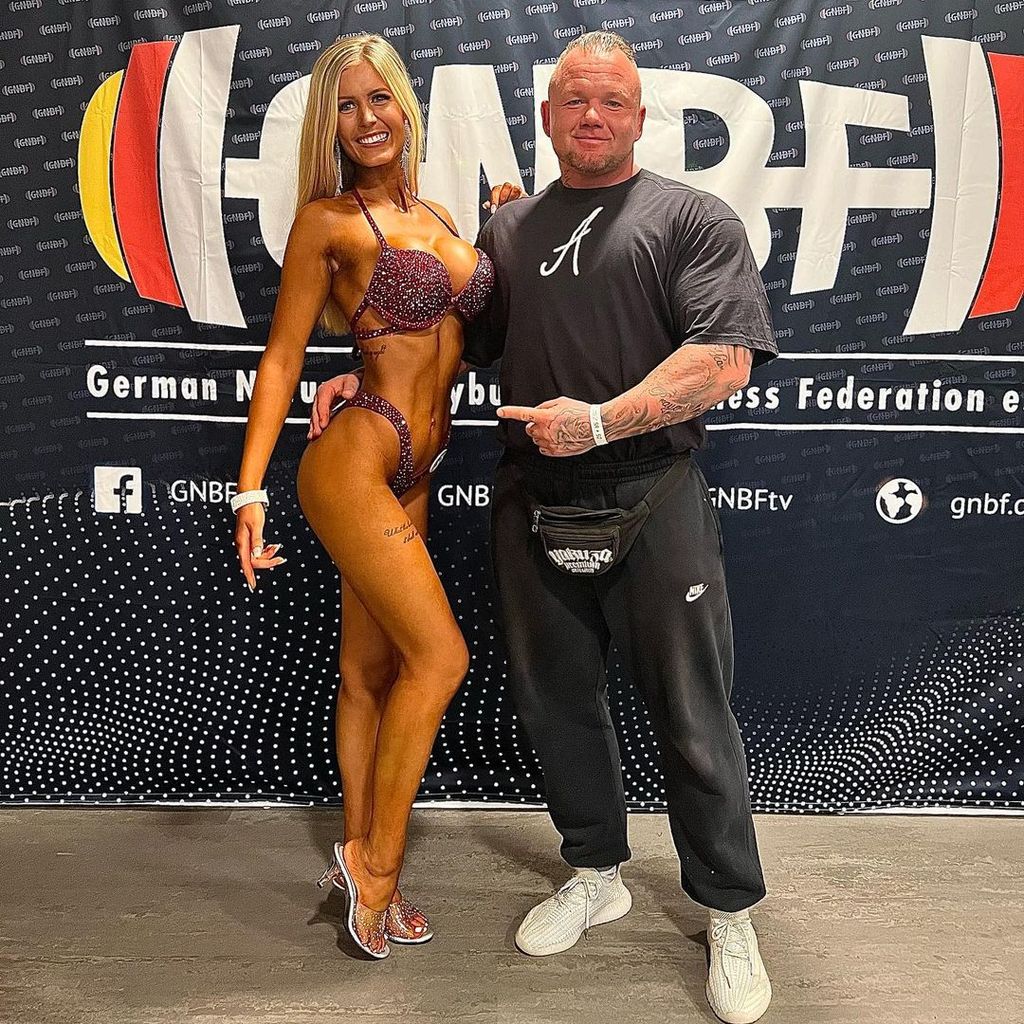 Hanna Annika und ihr Trainer Andreas im Oktober 2022
