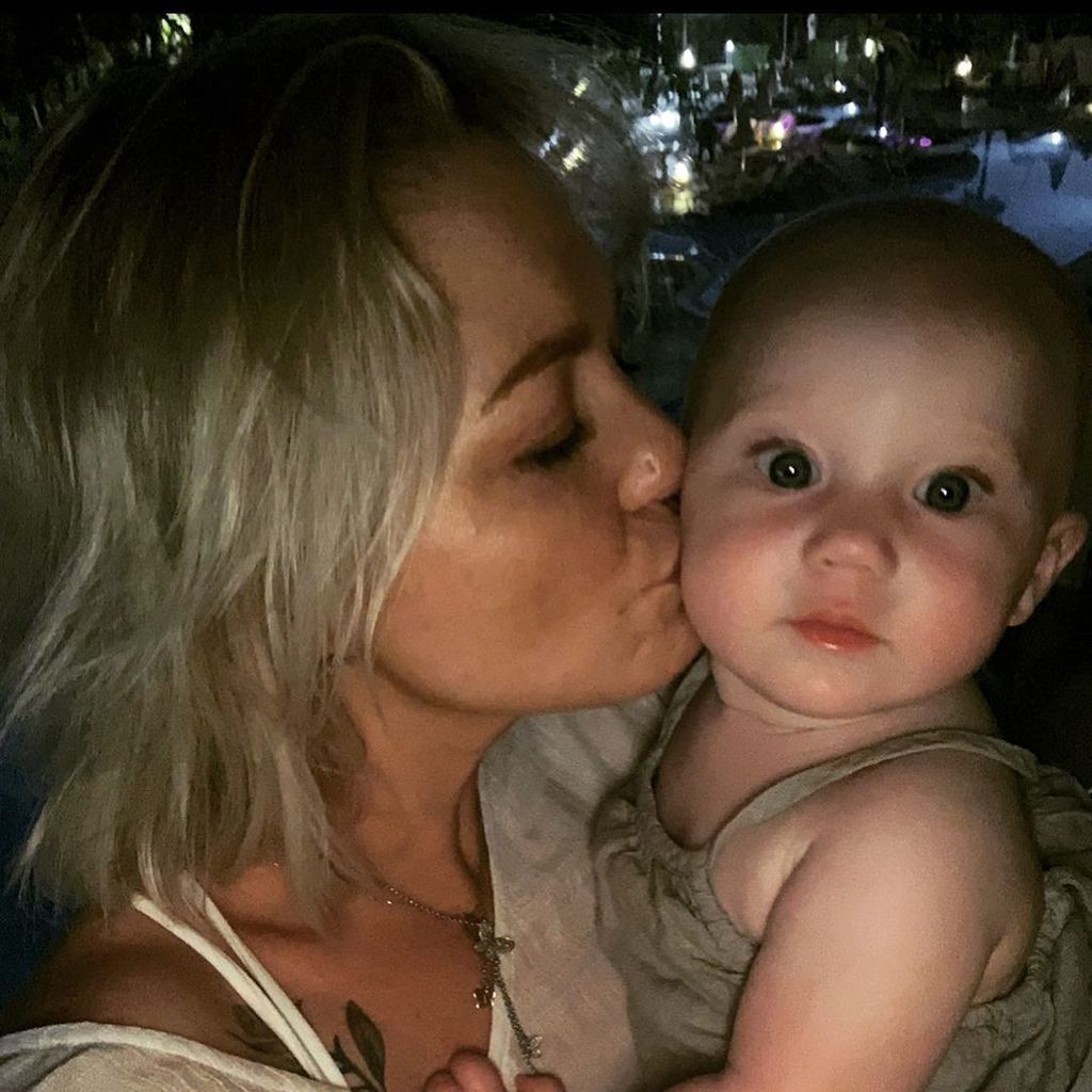 Hannah Spearritt mit ihrer Tochter Taya