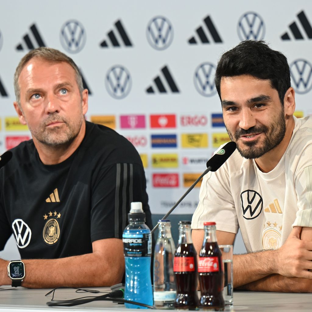 Hansi Flick und Ilkay Gündogan, September 2023