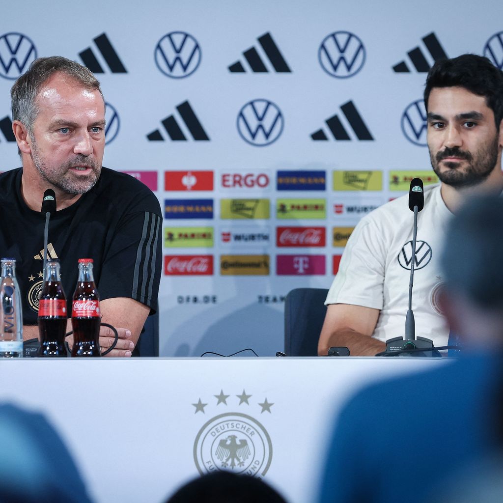 Hansi Flick und Ilkay Gündogan, September 2023