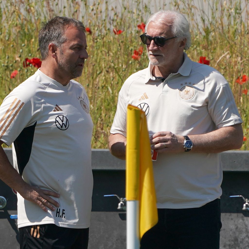 Hansi Flick und Rudi Völler, Juni 2023