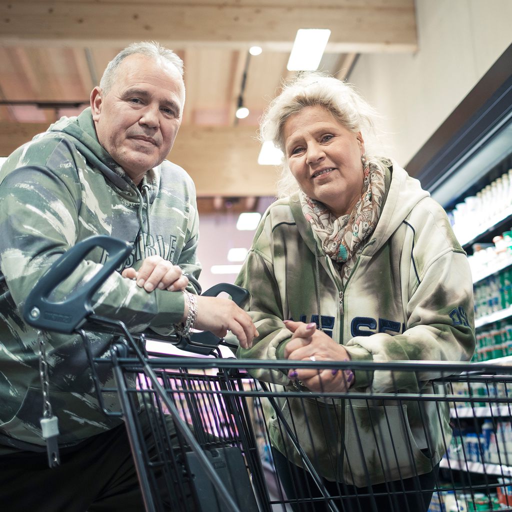 Harald Elsenbast und Silvia Wollny in "Das Supermarkt-Quiz"