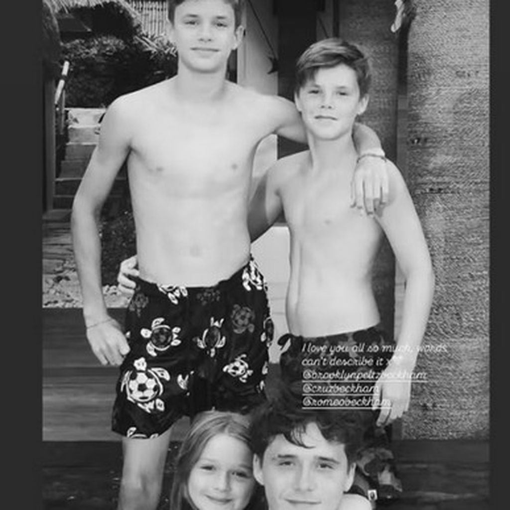 Die Beckham-Geschwister auf einem Bild vereint