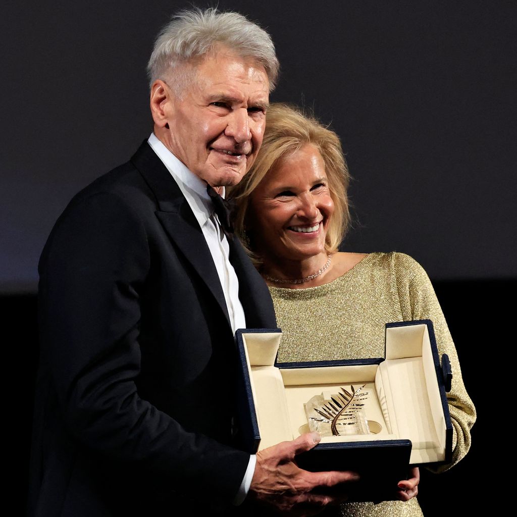 Harrison Ford und Iris Knobloch bei den Filmfestspielen in Cannes 2023