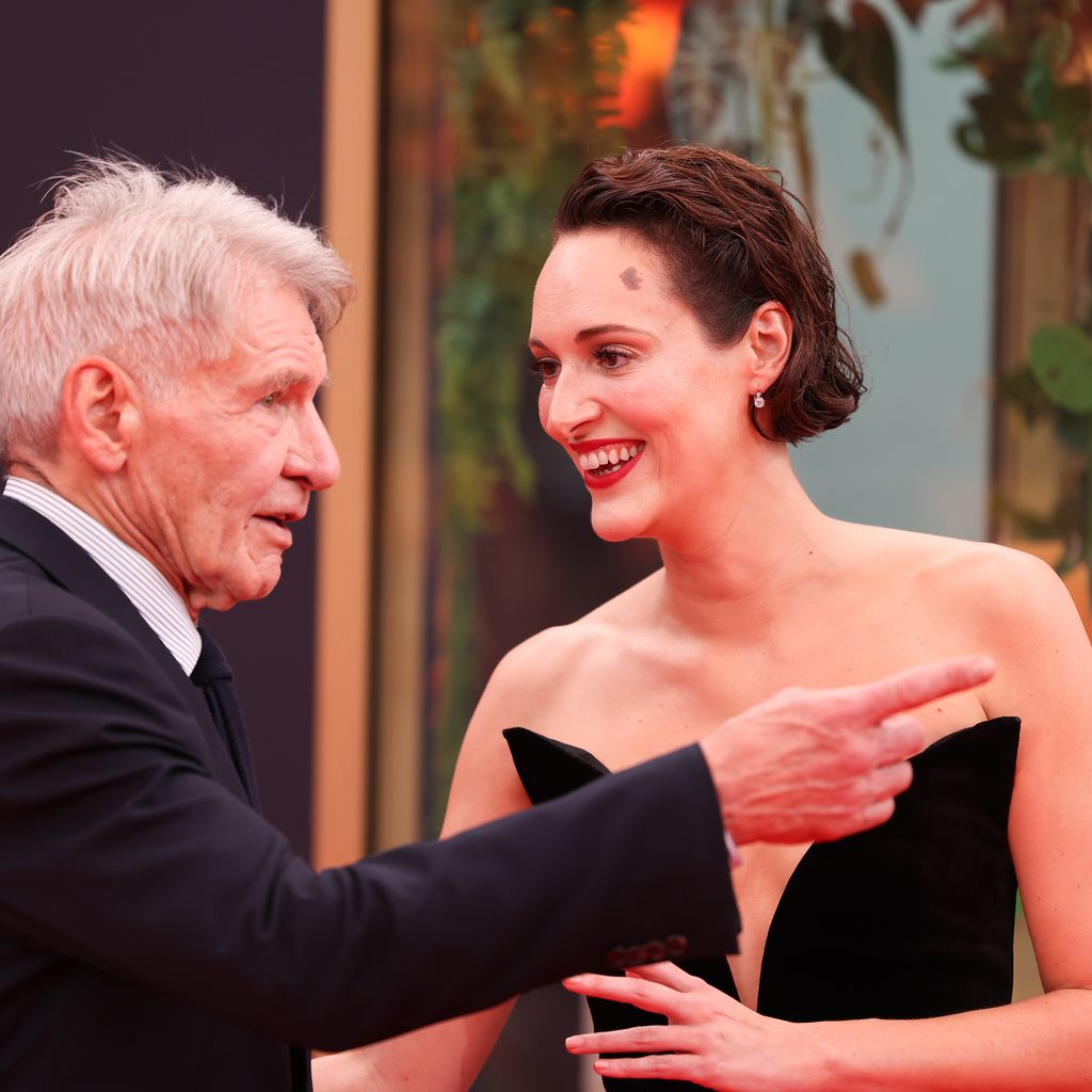 Harrison Ford und Phoebe Waller-Bridge bei der Premiere von "Indiana Jones 5" in Berlin
