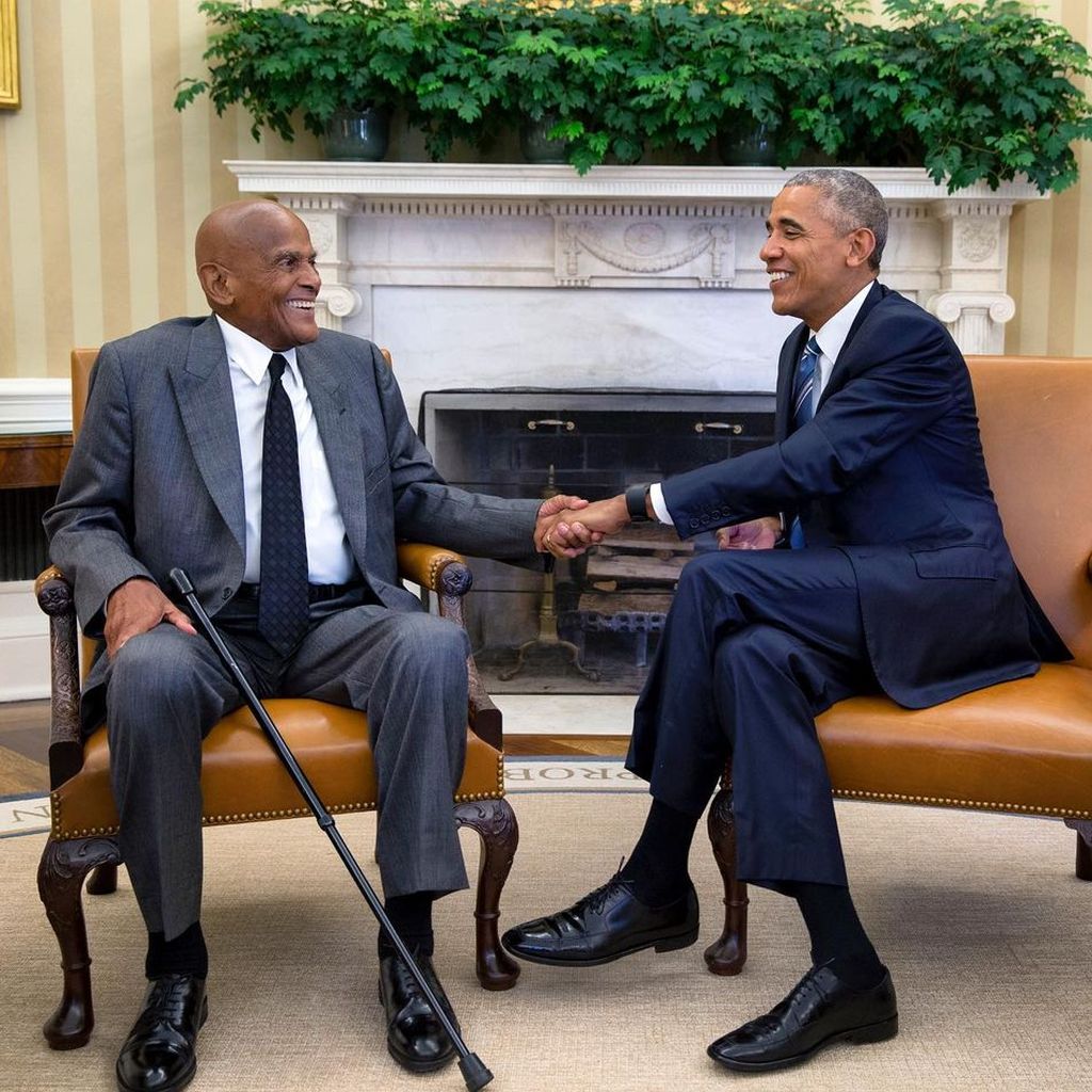 Harry Belafonte und Barack Obama