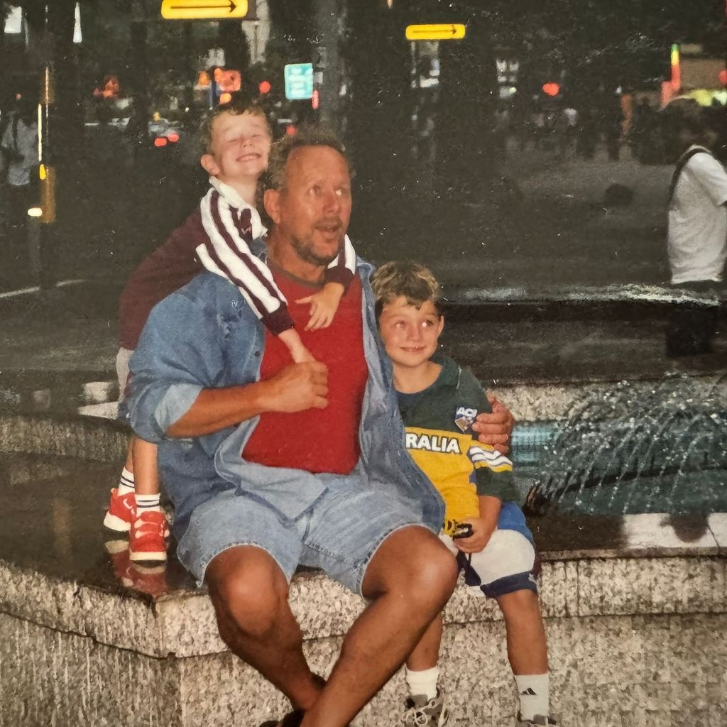 Harry Jowsey mit seinem Vater und Bruder