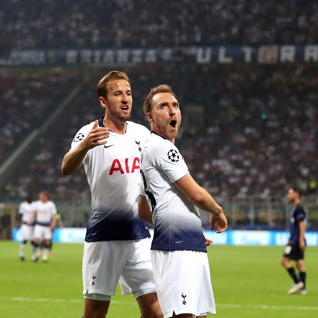 Harry Kane und Christian Eriksen im Dress von Tottenham Hotspur
