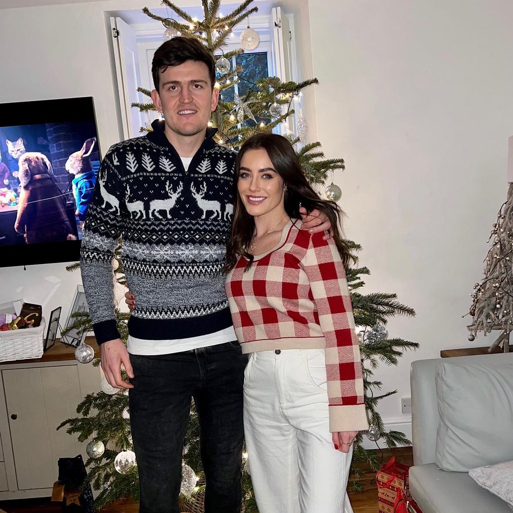Harry Maguire und Fern Hawkins im Dezember 2021