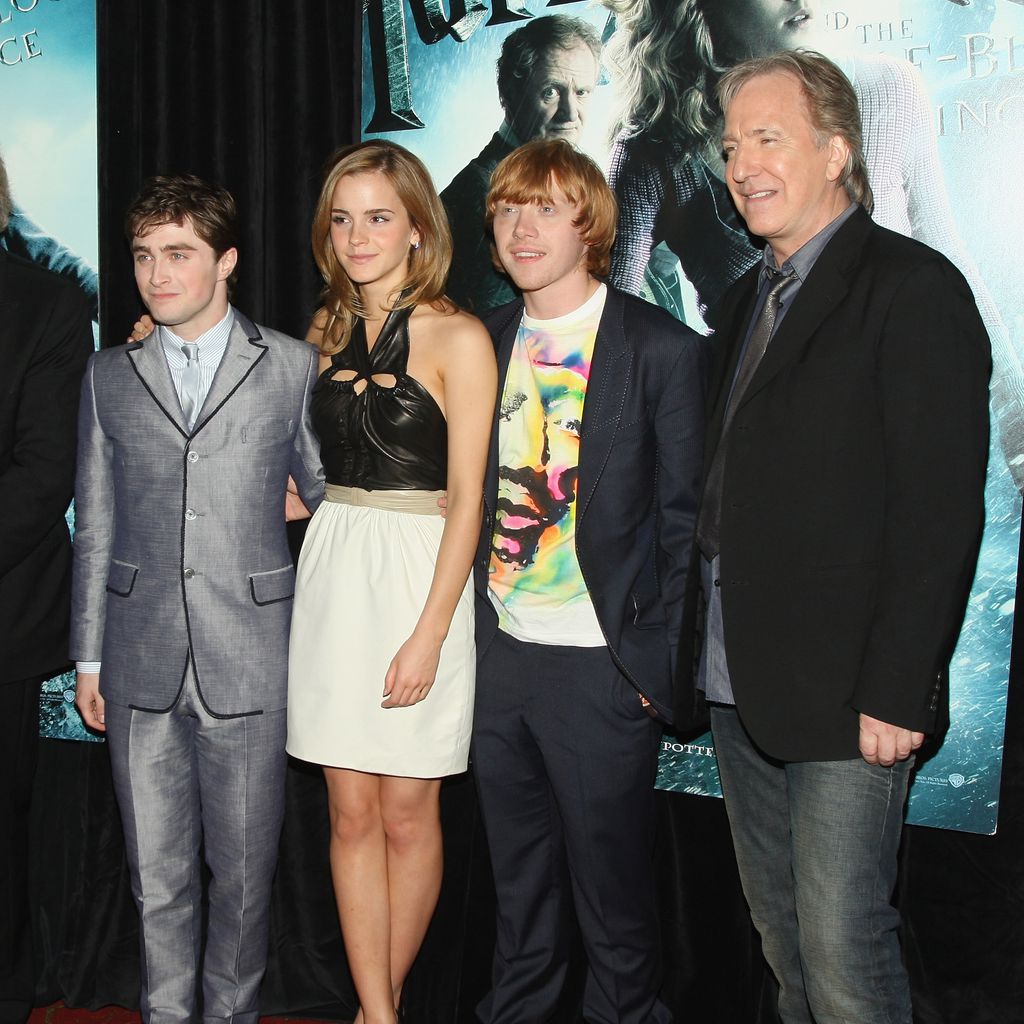"Harry Potter"-Stars Michael Gambon, Daniel Radcliffe, Emma Watson, Rupert Grint und Alan Rickman