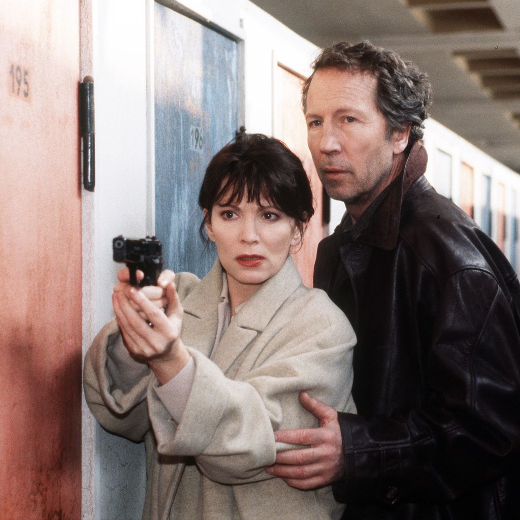 Hartmut Becker mit Iris Berben im Film "Rosa Rot"
