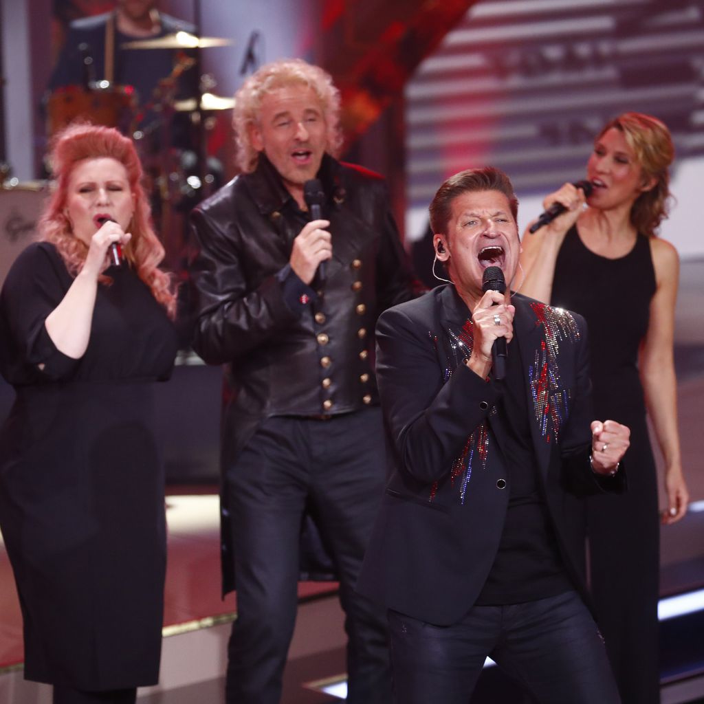 Hartmut Engler und Thomas Gottschalk bei der Goldenen Kamera