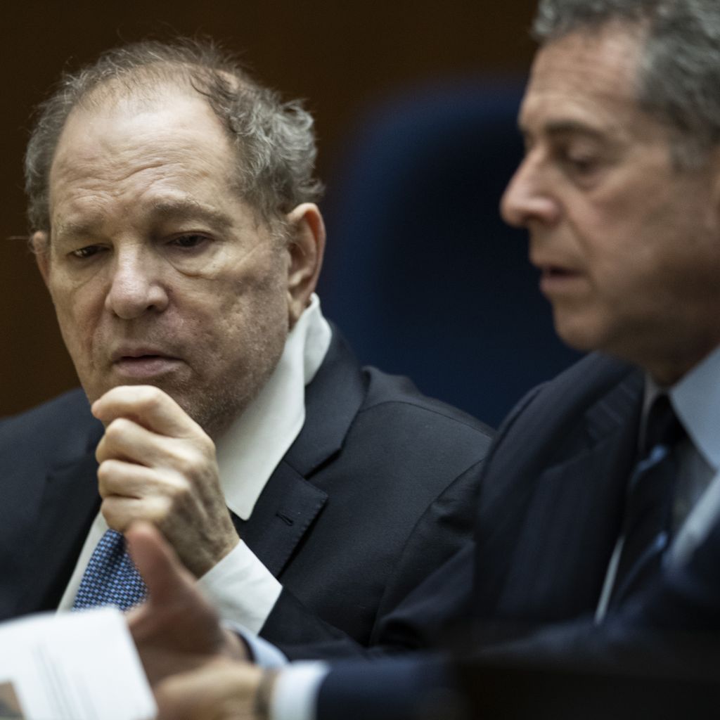 Harvey Weinstein mit seinem Anwalt, Oktober 2022