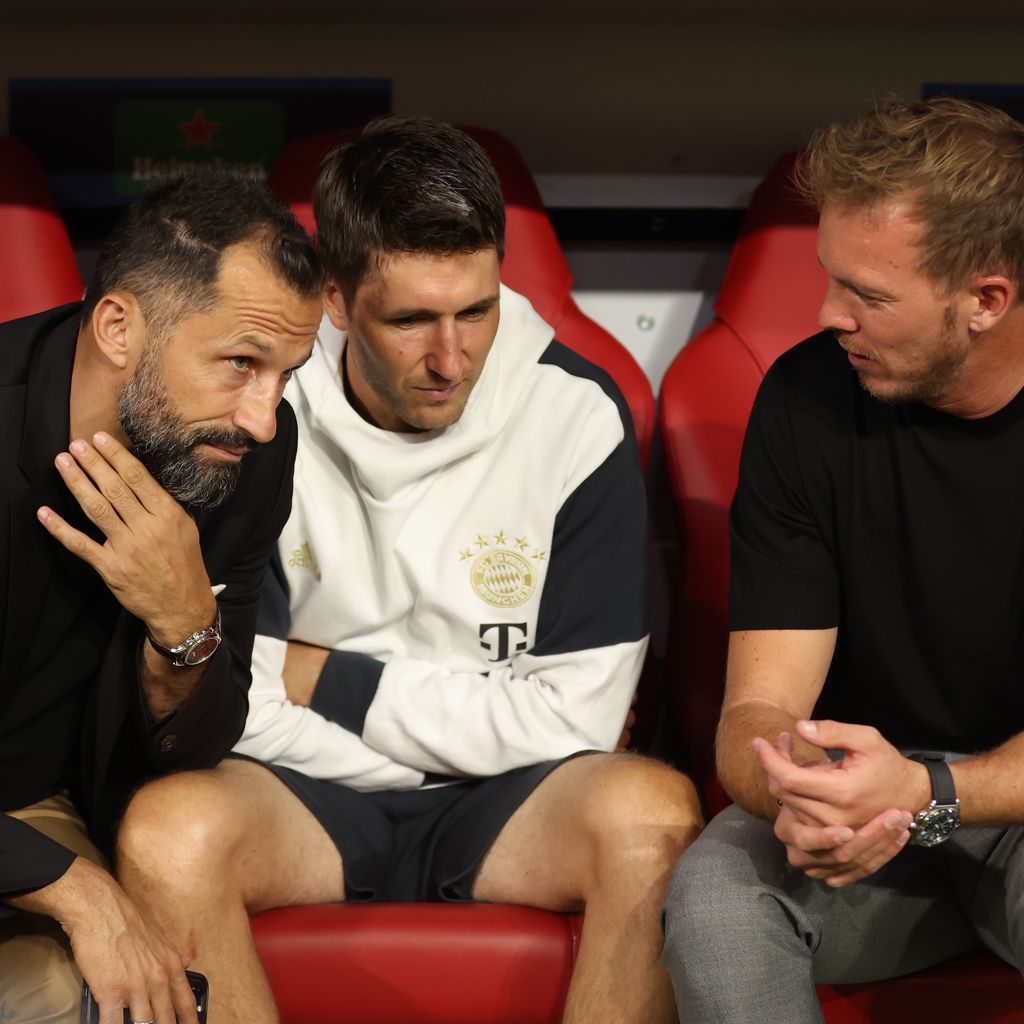 Hasan Salihamidzic, Benjamin Glueck und Julian Nagelsmann