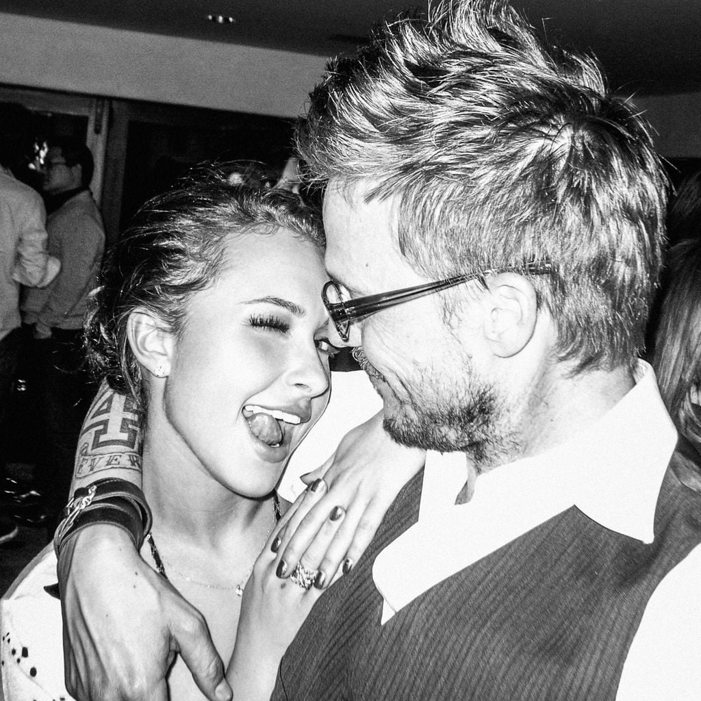 Hayden Panettiere und Randall posieren