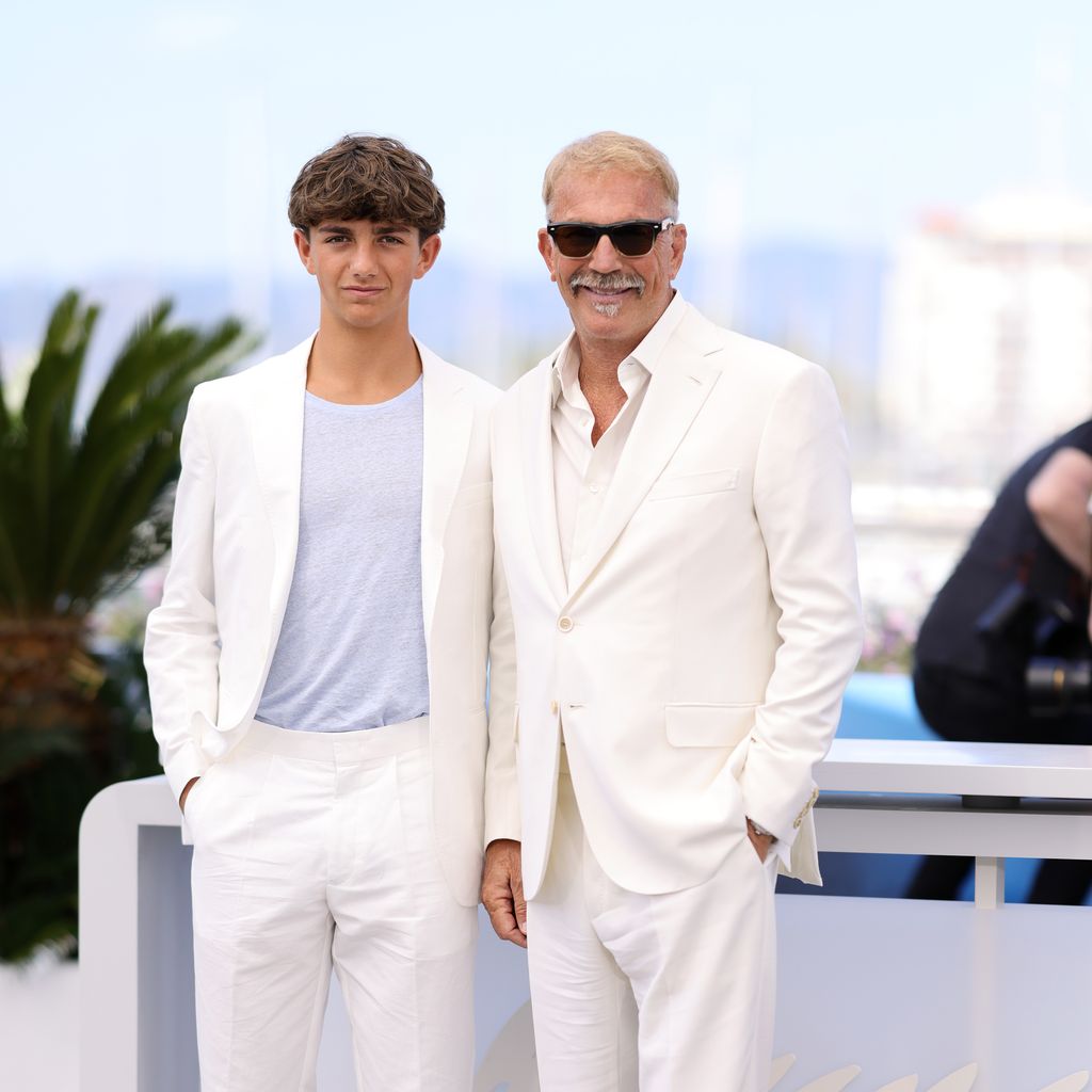 Hayes Costner und Kevin Costner in Cannes, 2024