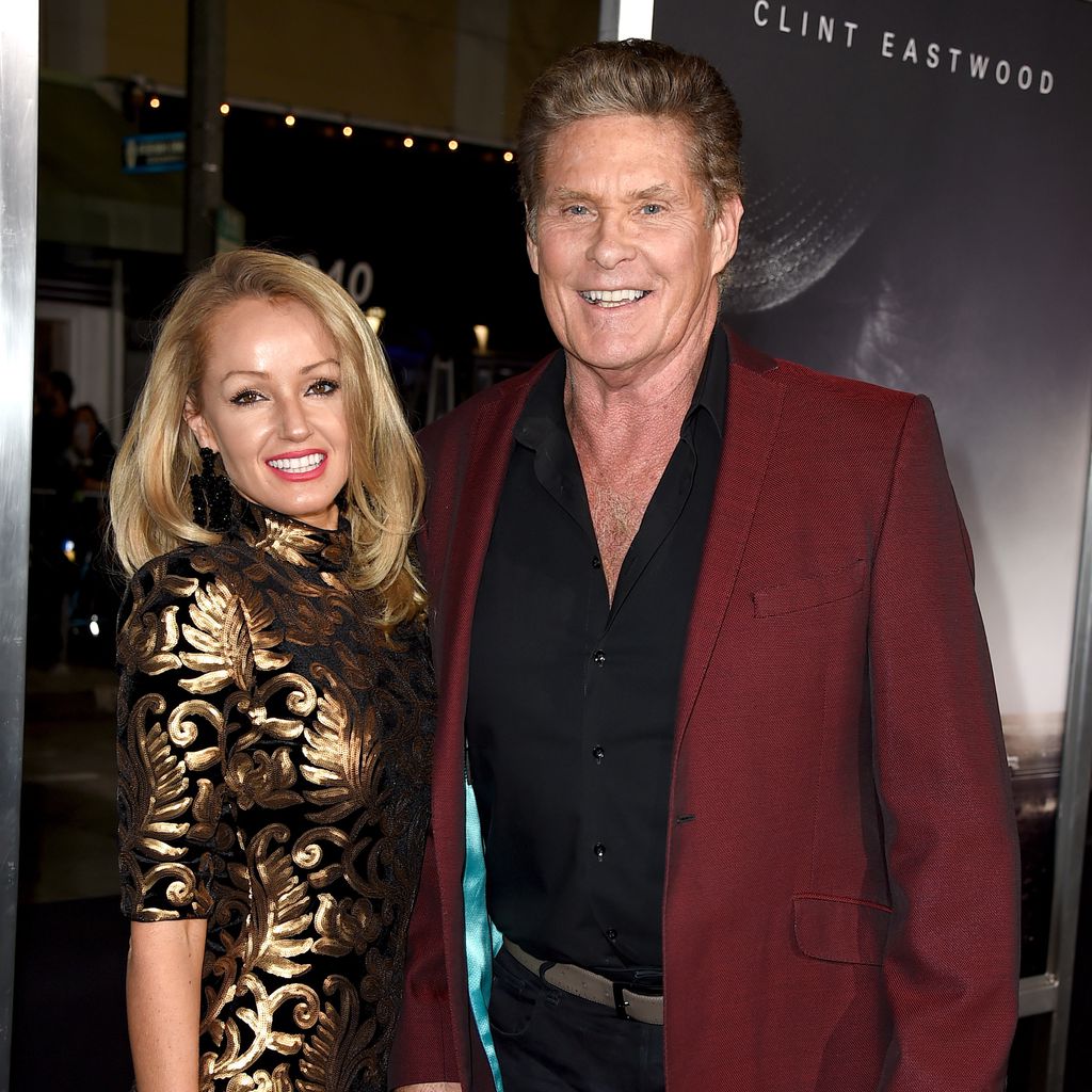 Hayley Roberts und David Hasselhoff im Dezember 2018 in Los Angeles