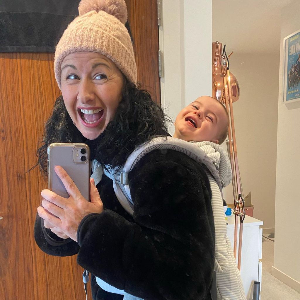 Hayley Tamaddon mit ihrem Sohn Jasper