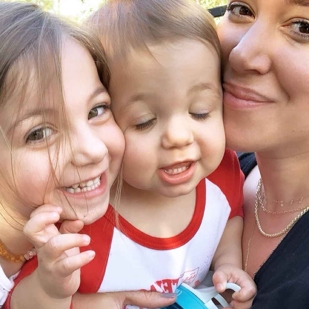 Haylie Duff mit ihren Töchtern