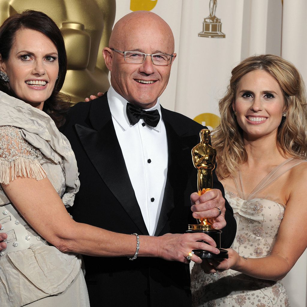 Heath Ledgers Eltern Sally und Kim und seine Schwester Kate bei der Oscar-Verleihung 2009